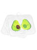Mr. & Mrs. Panda Topflappen Avocado Pärchen ohne Spruch in Weiß