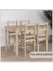 HOMCOM Essgruppe in Naturholz 118L x 73B x 75H cm