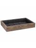 Siena Garden Anzuchtvollholzkiste 24er Topfplatte, 35x24x6 cm in Grau/Braun in Grau/Braun