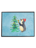 Mr. & Mrs. Panda Schreibunterlage Pinguin Weihnachtsbaum ohne Sp... in Eisblau