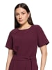 BETTY & CO Jumpsuit mit Bindegürtel in Dark Aubergine