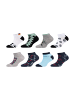 camano Sneakersocken motiv 8er Pack ca-soft in Schwarz mix