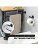 bremermann Bad-Serie PIAZZA BLACK - Toilettenpapierhalter ca. 15,5 x 11 x 6 cm (B/H/T)