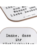 Mr. & Mrs. Panda Untersetzer Spruch Bäcker-Dank mit Spruch in Weiß