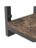 relaxdays Wandregal in Schwarz/ Braun - (B)32,5 x (H)29 x (T)19 cm