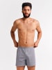 Erlich Textil  3er Pack Casual Cotton weite Boxershorts aus Bio-Baumwolle in steingrau