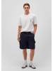 Mavi Jeans Legere Cargo Shorts mit elastischem Bund und Bindeband in Dunkelblau