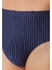 Schiesser Mini Slip / Unterhose 95/5 Essentials - Cotton in Schwarz / blau