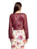 Vera Mont Bolero-Jacke mit gekräuseltem Ausschnitt in Deep Dahlia