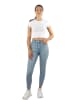 Janice 2 x Damen crop T-Shirt hochgeschlossen Nerano in Weiß