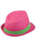 styleBREAKER Trilby Hut in Pink / Grün