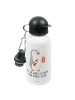 Mr. & Mrs. Panda Trinkflasche Pinguin Pommes mit Spruch in Weiß