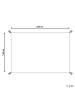 Beliani Kinderteppich MEREVI in Bunt/Weiß/Blau - (W) 200 x (L) 140 cm