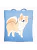 Mr. & Mrs. Panda Jutetasche Islandhund Lebensretter ohne Spruch in Sky Blue