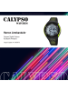 Calypso Digital-Armbanduhr Calypso Digital schwarz, hellgrün extra groß (ca. 50mm)