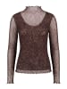 Zero  Mesh-Shirt mit Muster in Grey/Brown