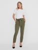 Vero Moda Basic Stretch T-Shirt mit U-Boot-Ausschnitt VMPANDA in Weiß-2