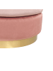 Beliani Pouf LOUIN in Rosa - (W) 48 x (H) 41 x (L) 48 cm