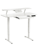 Beliani Höhenverstellbarer Schreibtisch WILBANKS in Weiß
