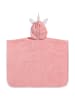 Erwin Müller Frottier Kinder-Poncho mit Kapuze Einhorn in rosa