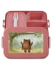 Mr. & Mrs. Panda Lunchbox Bär Schaukel Design ohne Spruch in Rot Pastell