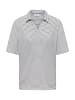 Cecil Gestreiftes Kurzarm Poloshirt in Universal Blue