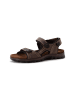 Camel Active Sandalen aus perforiertem Leder in Braun