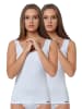 Yenita® Tank Top (2er Set) Modern-Collection in weiss