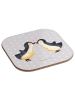 Mr. & Mrs. Panda Flaschenuntersetzer Pinguin Liebe ohne Spruch in Grau Pastell