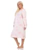 NORMANN Langarm Nachthemd klassische Design Knopfleiste am Hals - 87418 in rose