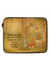 Mr. & Mrs. Panda Laptop Tasche Waldtiere Picknick Design mit Spruch in Weiß