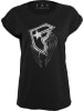 Merchcode Shirt "Ladies Wings Tee" in Schwarz