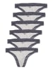 Like It 6er Pack Damen String in anthrazit