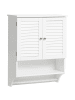 Beliani Badezimmerschrank SENGUER in Weiß - (W) 60 x (H) 75 x (L) 22 cm