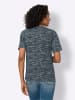 Sieh an! Rundhalsshirt in hellblau-marine-bedruckt