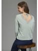 Laura Scott 3/4 Arm-Pullover in salbei