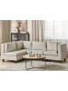 Beliani 4-tlg Modulsofa UNSTAD in Beige/Schwarz