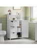 VASAGLE Badschrank in Weiß - (B)60 x (H)100.5 x (T)30 cm