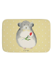 Mr. & Mrs. Panda Badteppich Chinchilla Blume ohne Spruch in Gelb Pastell
