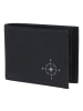 oxmox New Cryptan Geldbörse RFID Schutz 11 cm schwarz-windrose 2.0grey