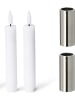Novaliv Novaliv Stabkerzenhalter magnetisch Metall Silber 2,5x5cm mit Stabkerz in Silber