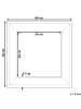 Beliani Wandspiegel PLERIN in Gold - (W) 60 x (H) 60 x (L) 4 cm
