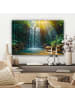 MuchoWow Leinwand bilder Wasserfall Sonnenstrahlen (BxH)