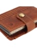 Greenburry Vintage Geldbörse RFID Schutz Leder 7.5 cm in cognac