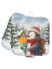 Mr. & Mrs. Panda Topflappen Pinguin Winter Pommes Design ohne Sp... in Weiß