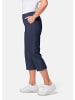 GOLDNER Kurzgröße:  Pflegeleichte Capri-Schlupfhose in marine