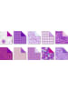 Buntpapierfabrik Ludwig Bähr Desinpapier Faltblätter 'Amethyst' 100g/qm 10x10cm Packung mit 50 B...