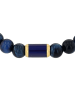 Amor Armband Edelstahl, IP Gold in Blau