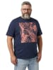 Men Plus Kurzarm T-Shirt in navy blau