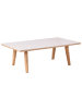Beliani Couchtisch WALKER in Braun/Weiß - (W) 70 x (H) 40 x (L) 120 cm